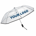 7144 Clear Auto Open Folding Umbrella – 42″ Arc